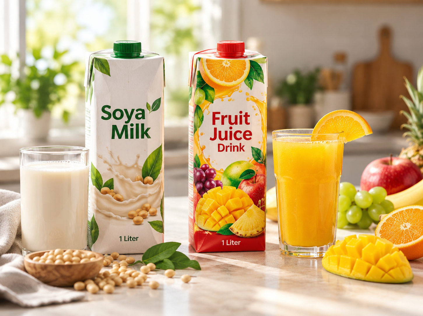 Juice That Stays Fresh. Soya That Tastes Clean.